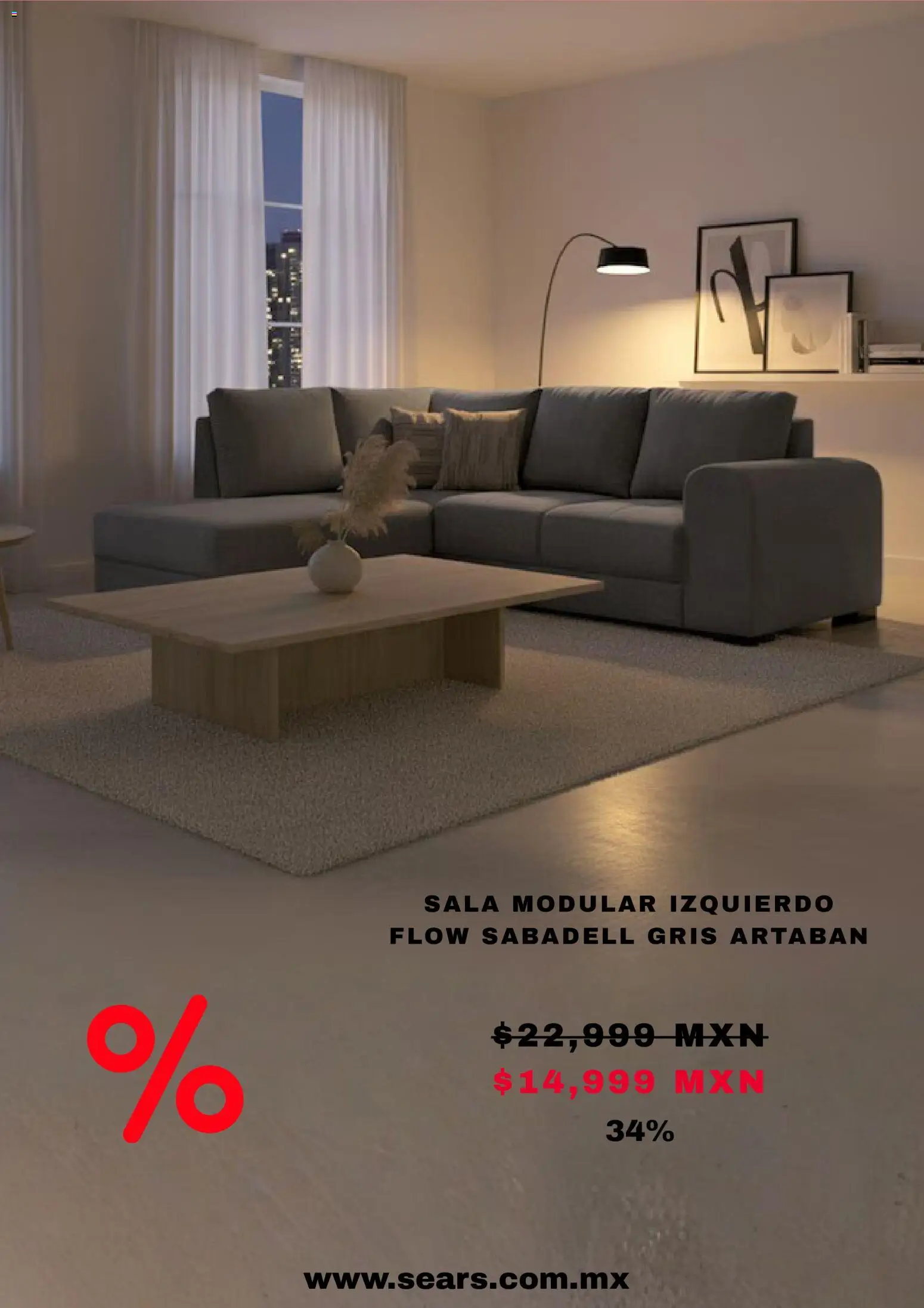 Vista previa las ofertas de la tienda Sears - Sears promociones desde el 07/09/2026 - Sala, Sala modular, Modular