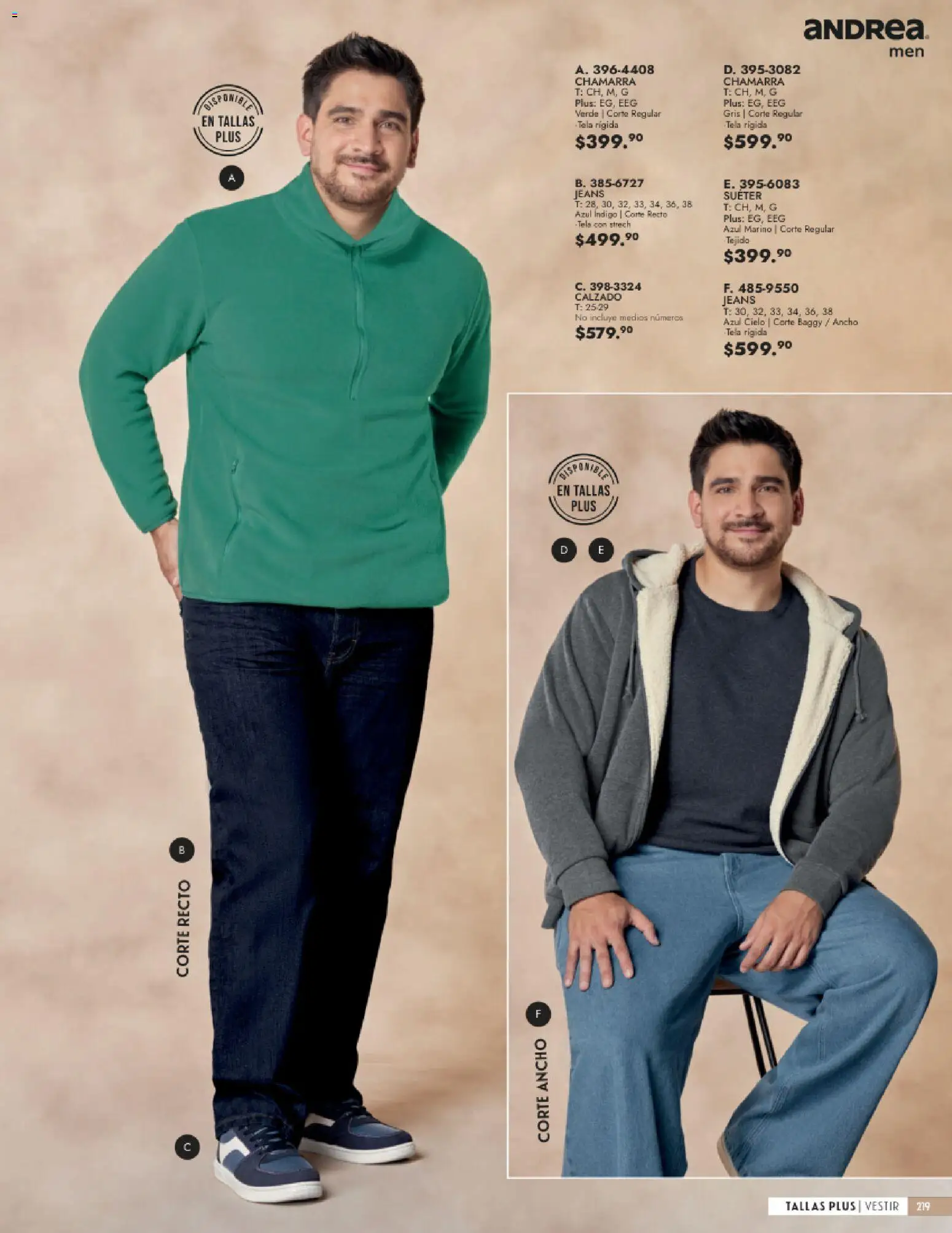 Vista previa las ofertas de la tienda Andrea - Andrea catálogo Vestir Caballero desde el 23/08/2026 