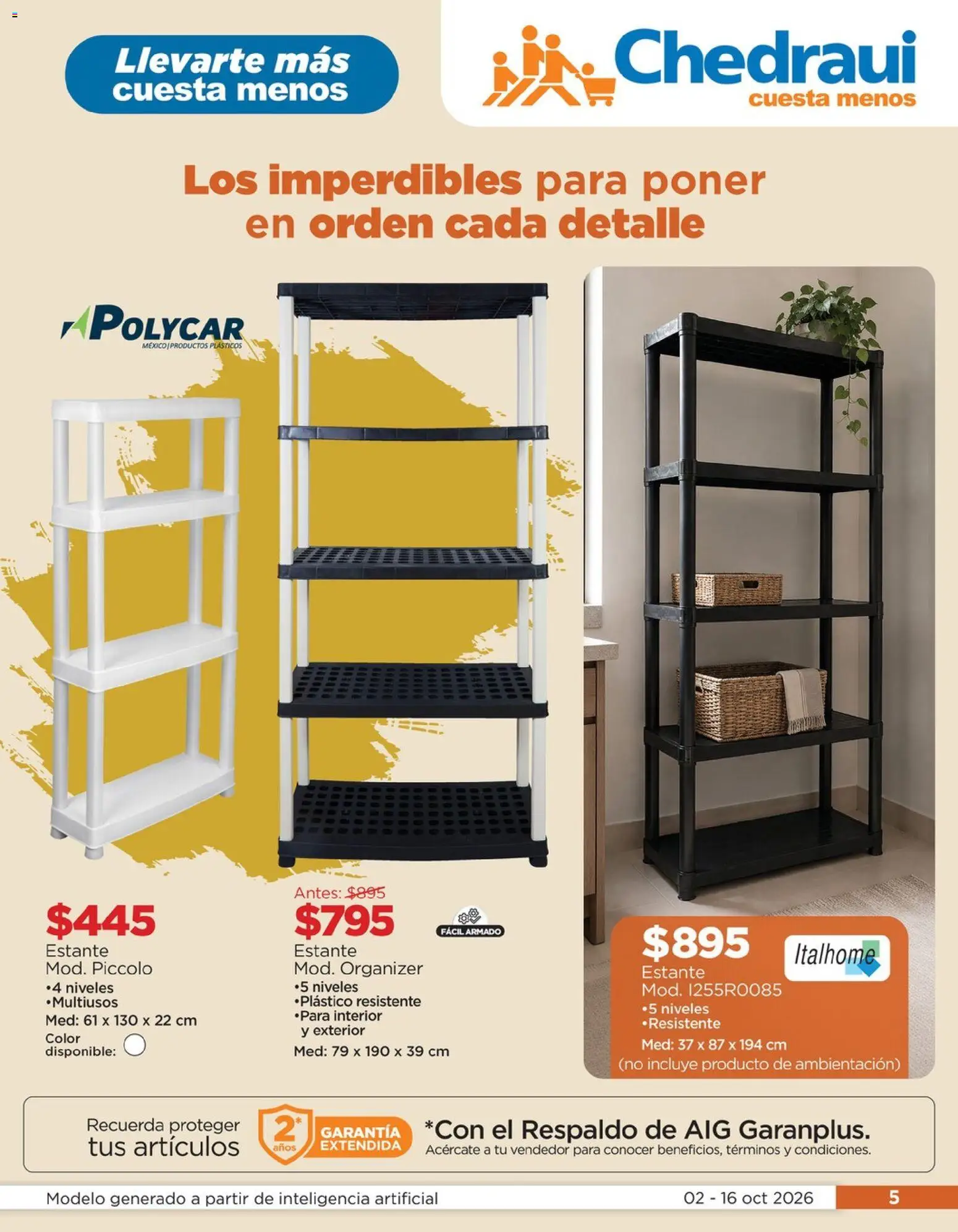 Vista previa las ofertas de la tienda Chedraui - Chedraui folleto Renueva tu hogar Llevarte más cuesta menos desde el 02/10/2026 