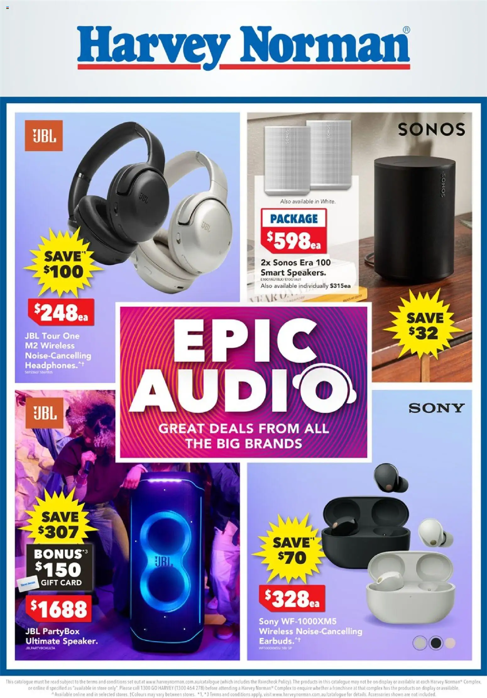 Preview of catalogue Harvey Norman Epic Audio from shop Harvey Norman valid 14/05/2026