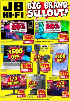 Preview of catalogue JB Hi-Fi Big Brand Selloutcatalogue from shop JB Hi-Fi valid 16/07/2026