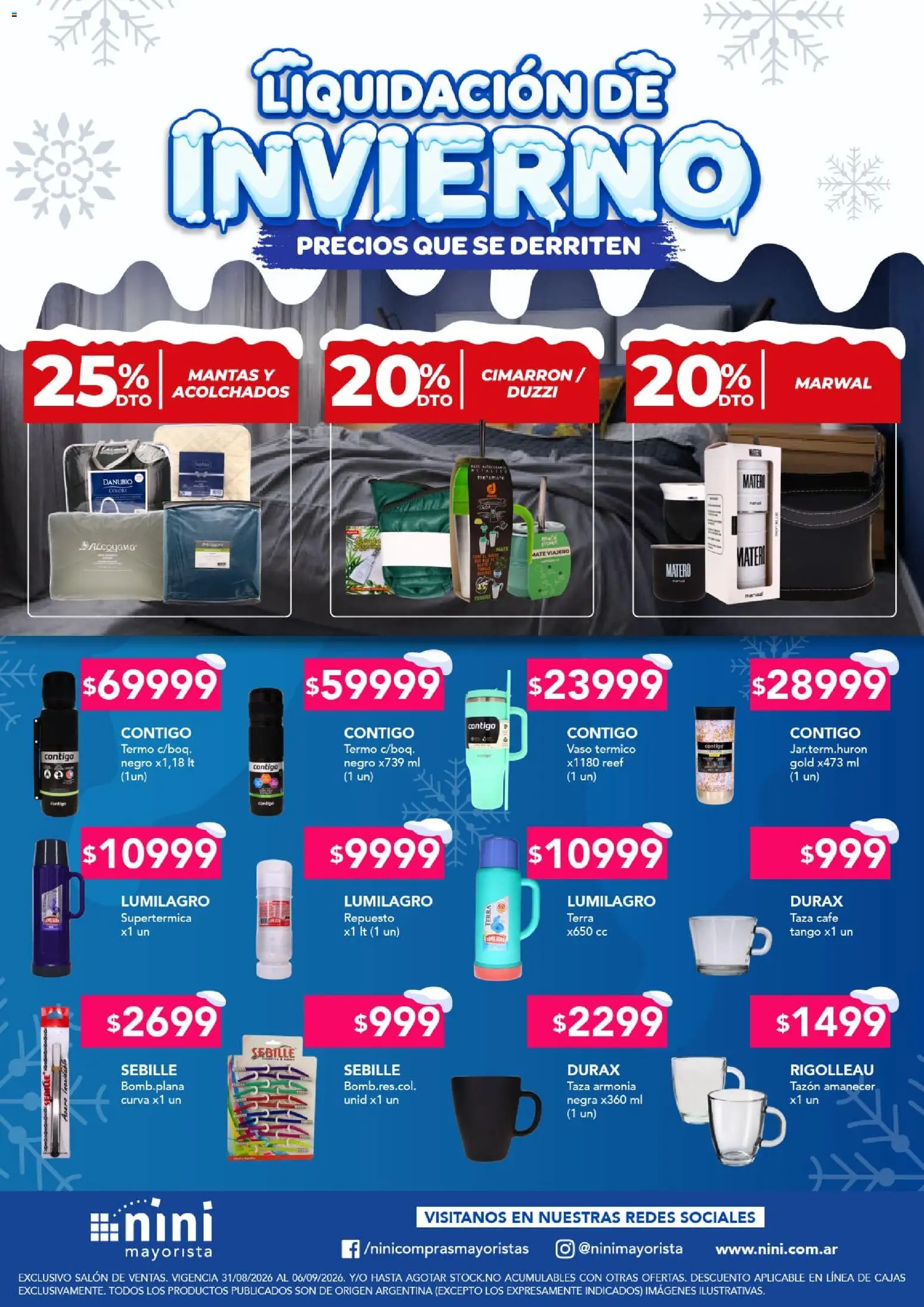 Vista previa del folleto de la tienda NINI Mayorista válido desde el 31/08/2026 