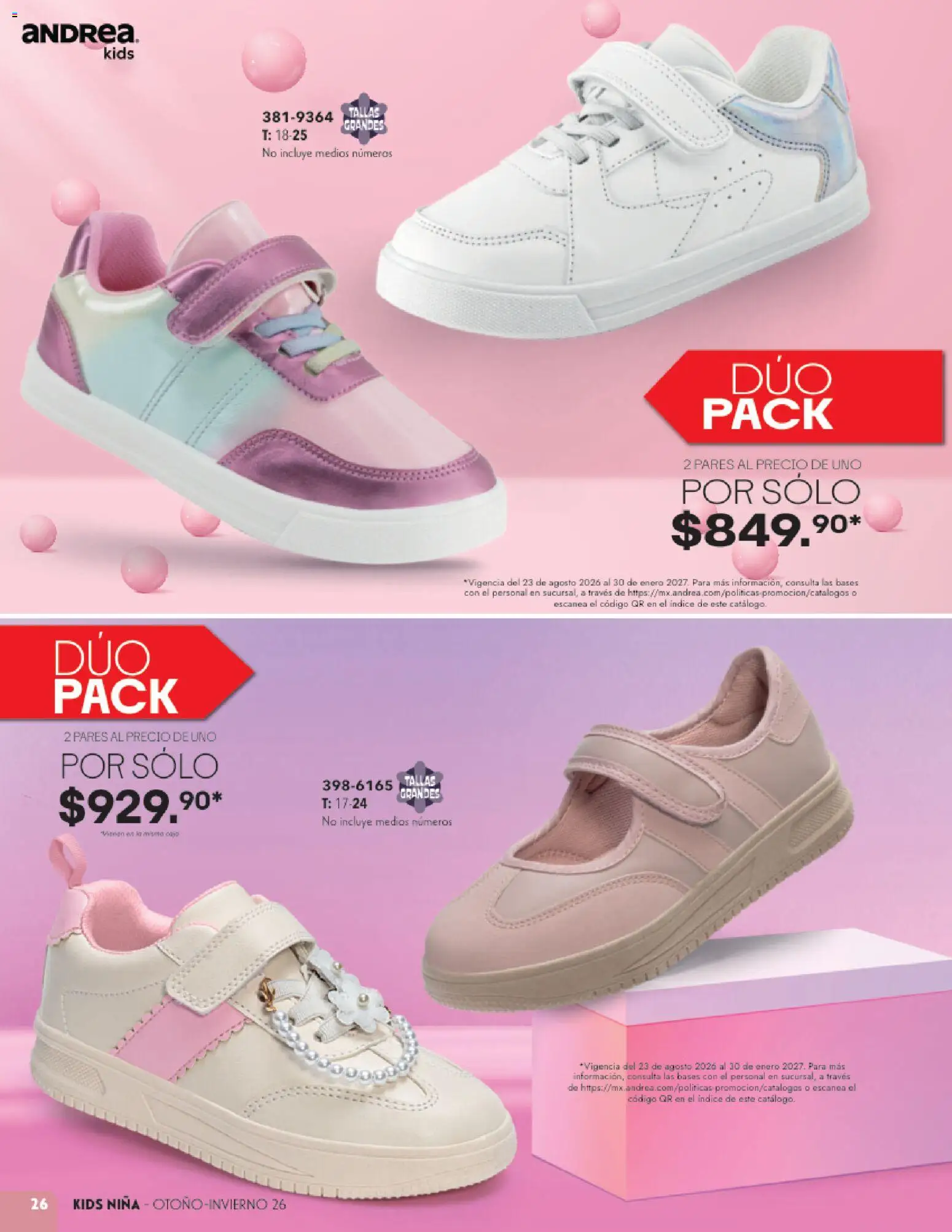 Vista previa las ofertas de la tienda Andrea - Andrea catálogo Infantil desde el 23/08/2026 