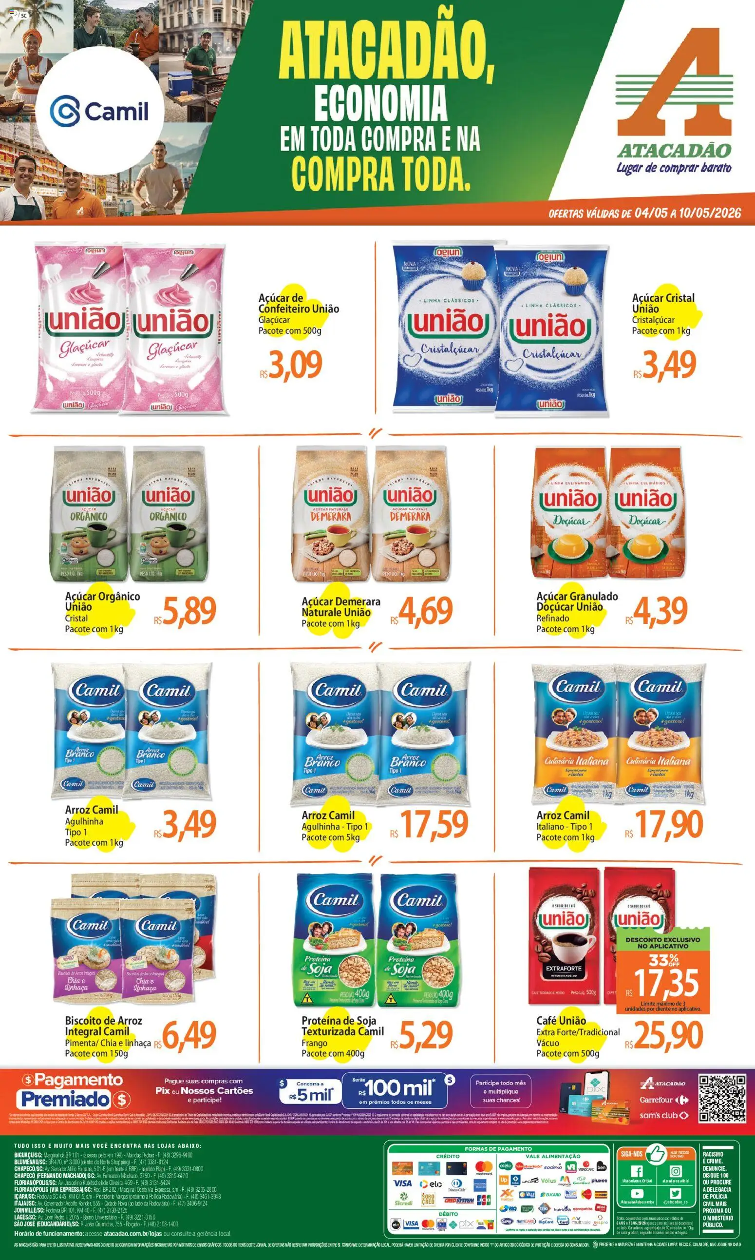 Pré-Visualização do folheto "Atacadão ofertas - SC" da loja Atacadão válido a partir de 04/05/2026