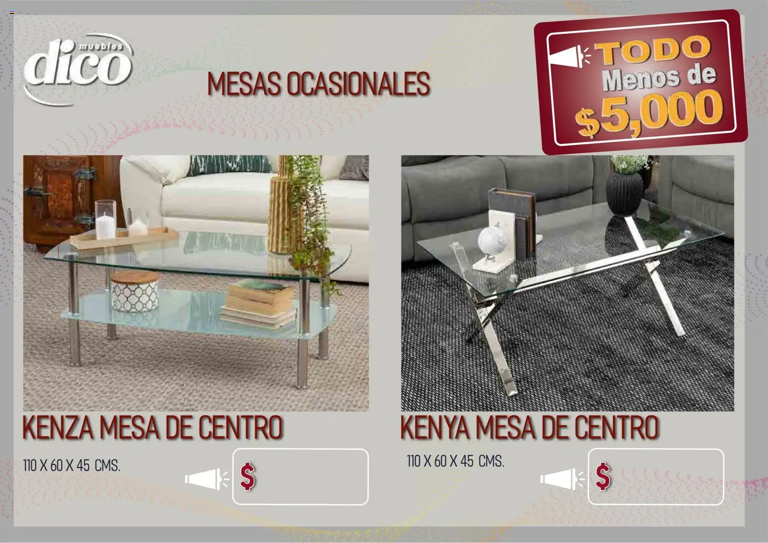 Vista previa las ofertas de la tienda Muebles Dico - Muebles Dico catálogo Todo menos de 5000 Pacifico desde el 09/04/2026 