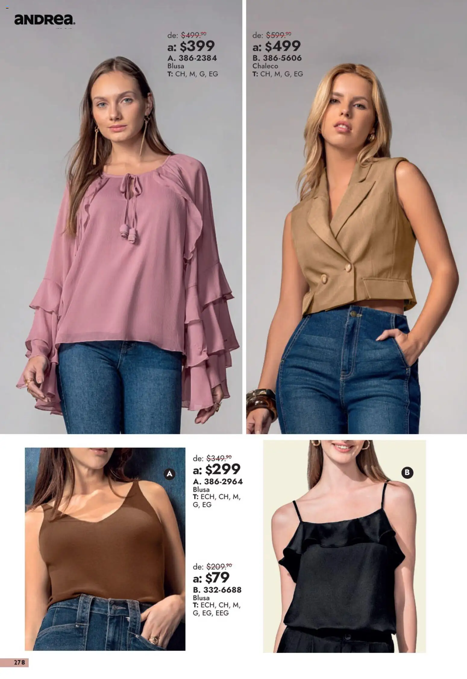 Vista previa las ofertas de la tienda Andrea - Andrea catálogo Outlet desde el 13/09/2026 