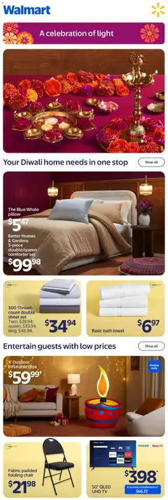 Preview of leaflet Walmart flyer - Diwali from shop Walmart is valid from Oct 15, 2026