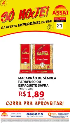 Pré-Visualização do folheto "Assaí Atacadista ofertas - DF" da loja Assaí Atacadista válido a partir de 21/05/2026