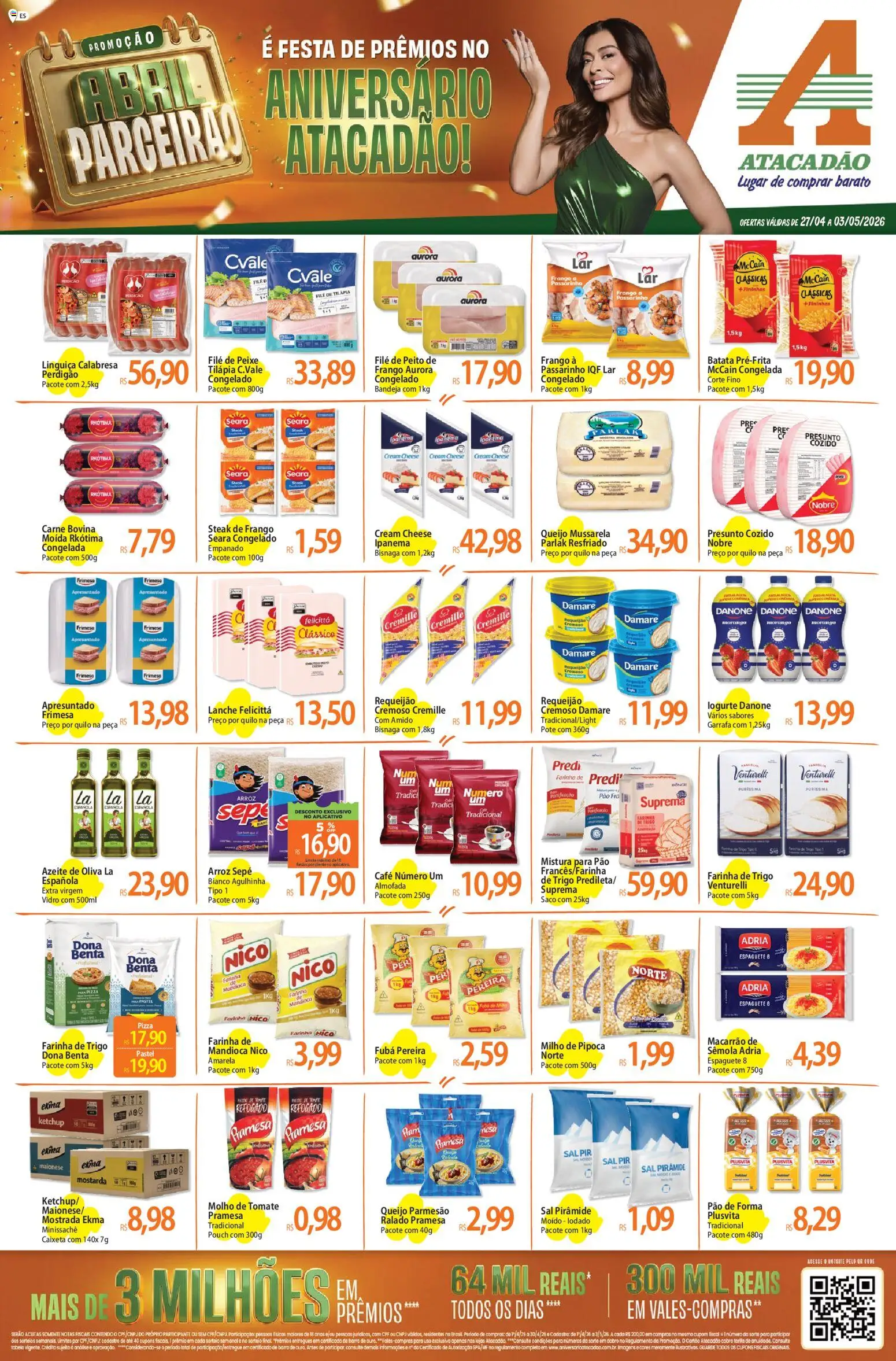 Pré-Visualização do folheto "Atacadão ofertas - ES" da loja Atacadão válido a partir de 27/04/2026