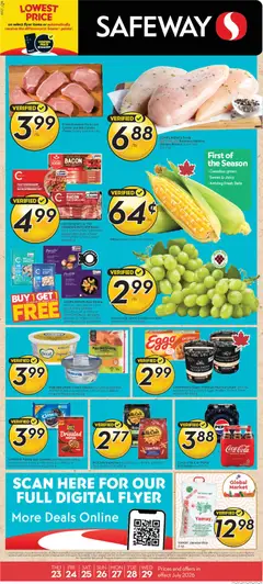 Un aperçu du dépliant Safeway weekly flyer / circulaire du magasin Safeway est valide à partir 23 juill. 2026
