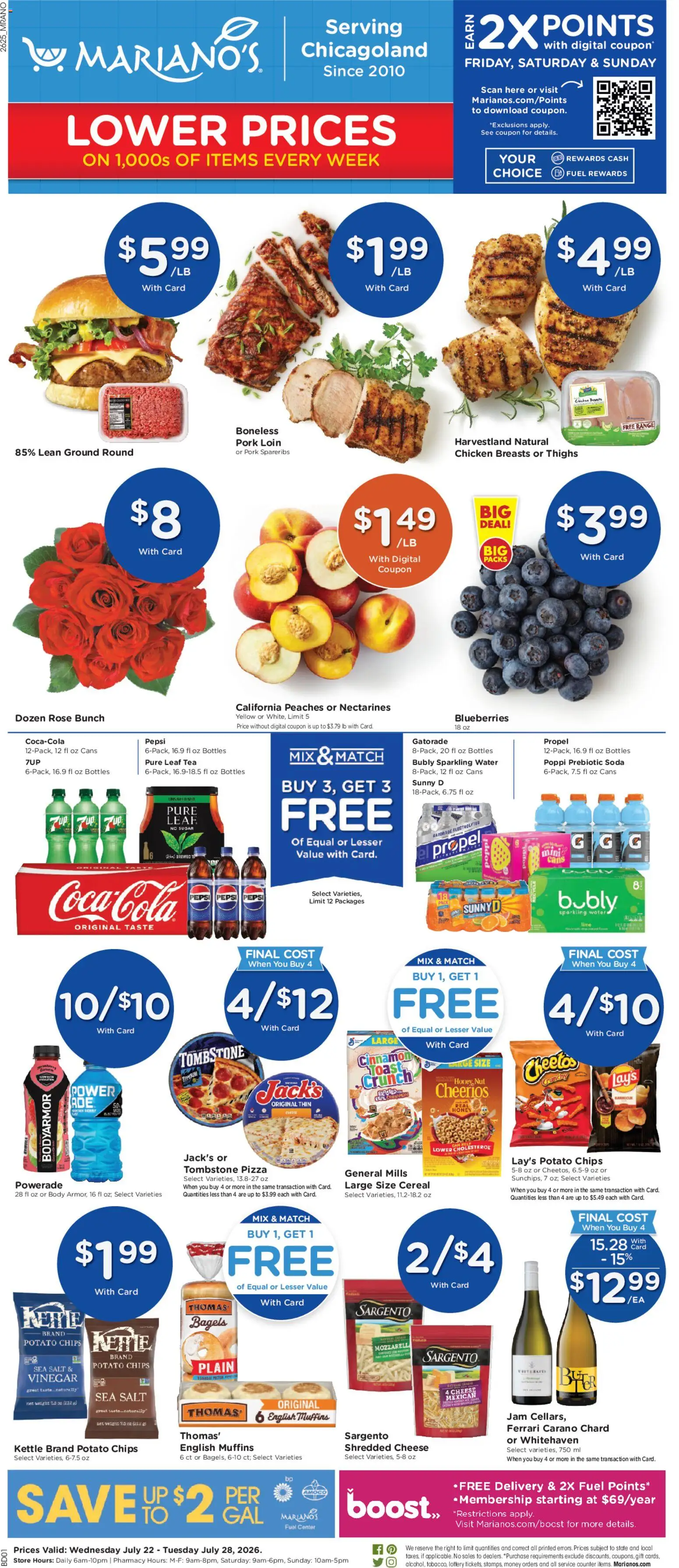 Ad Preview of Mariano's Mariano's Weekly Ad from 07/22/2026