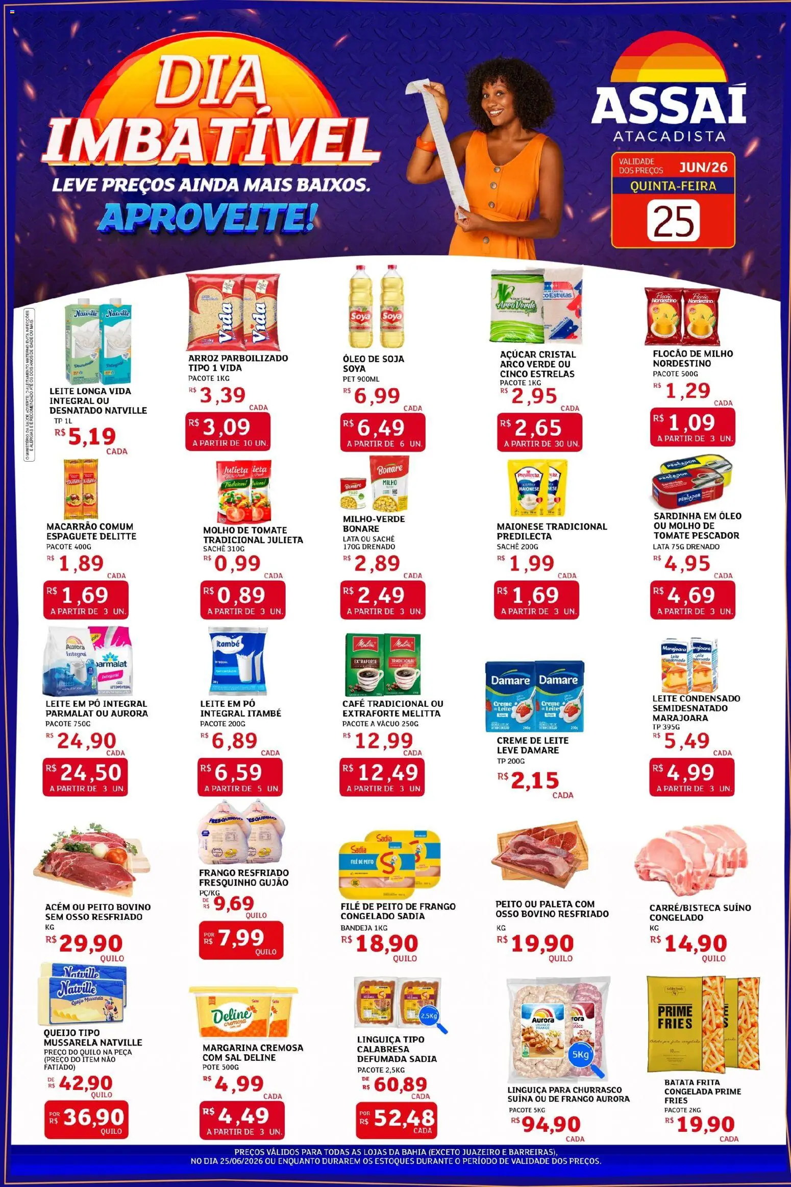 Pré-Visualização do folheto "Assaí Atacadista ofertas - BA" da loja Assaí Atacadista válido a partir de 25/06/2026