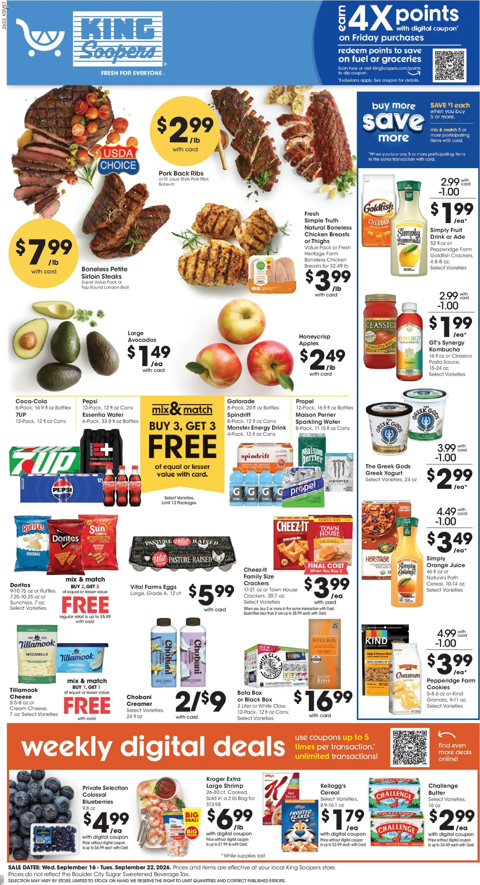 Ad Preview of King Soopers King Soopers Weekly Ad from 09/16/2026