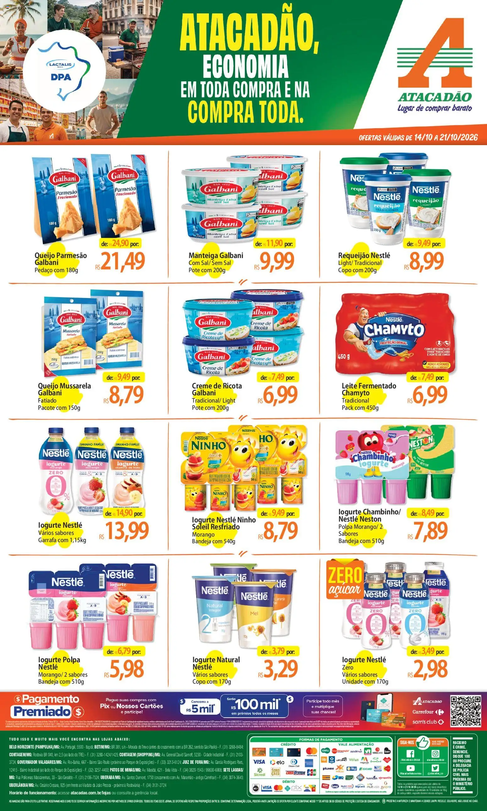 Pré-Visualização do folheto "Atacadão ofertas - MG" da loja Atacadão válido a partir de 14/10/2026