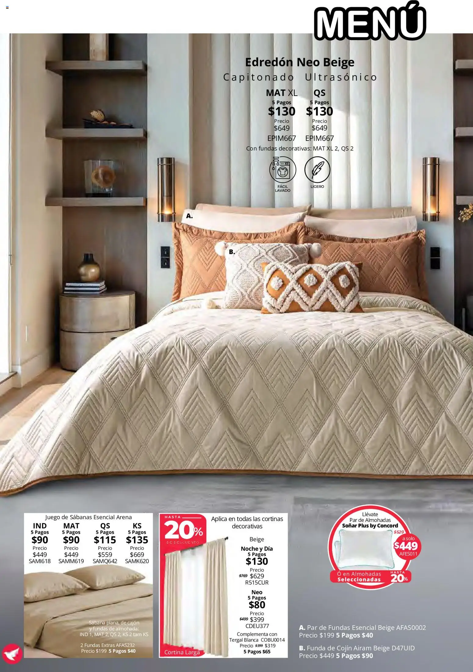 Vista previa las ofertas de la tienda Colchas Concord - Colchas Concord catálogo desde el 15/10/2026 