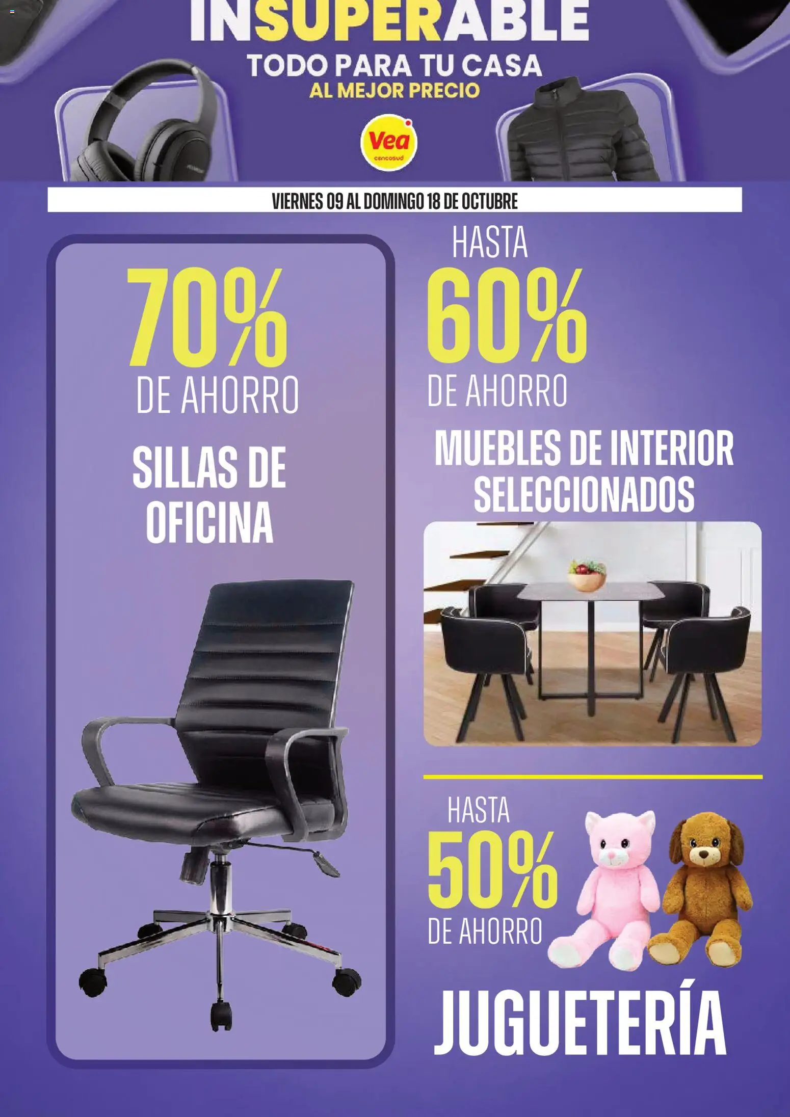 Vista previa del folleto de la tienda Vea válido desde el 09/10/2026 