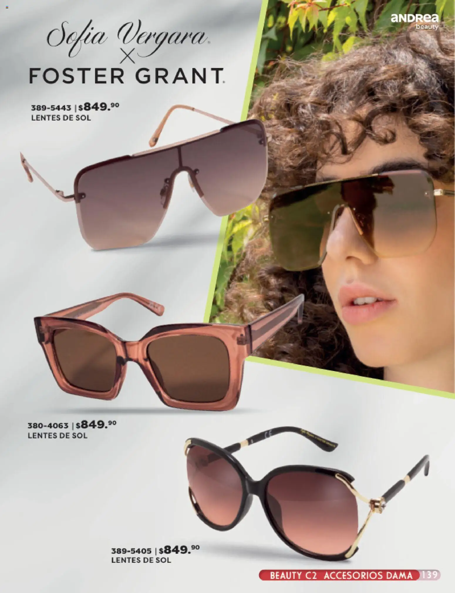 Vista previa las ofertas de la tienda Andrea - Andrea catálogo Beauty desde el 24/05/2026 - Lentes, Lentes de sol
