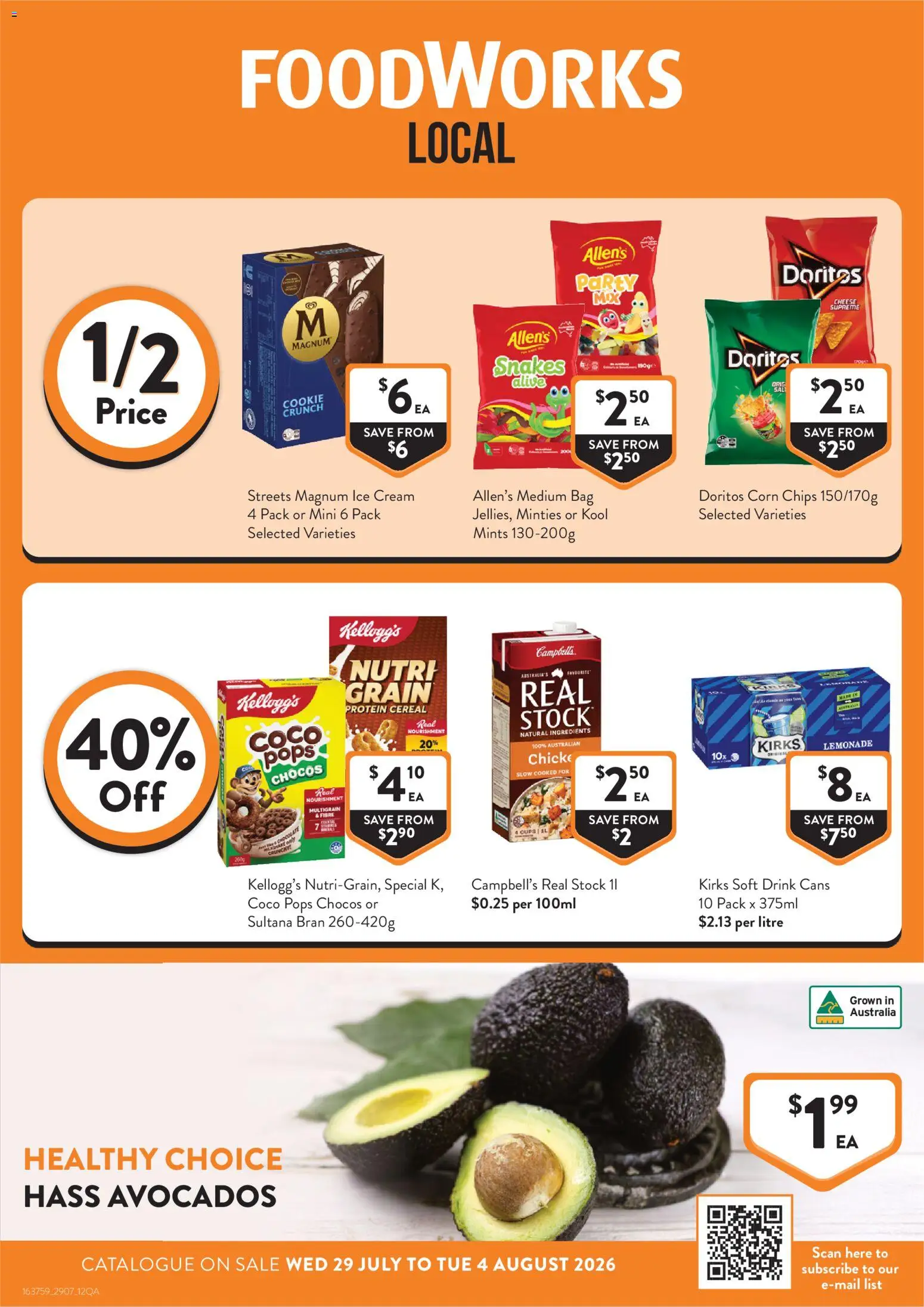 Preview of catalogue Foodworks catalogue QLD from shop Foodworks valid 29/07/2026