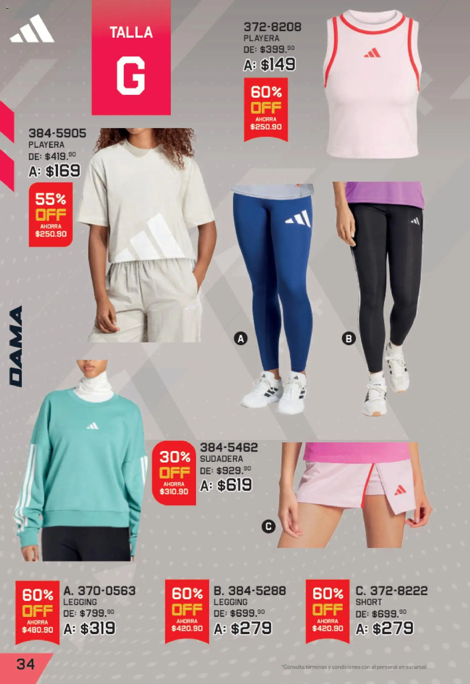 Vista previa las ofertas de la tienda Andrea - Andrea catálogo Lo mejor de marcas desde el 27/09/2026 - Playera, Sudadera, Short