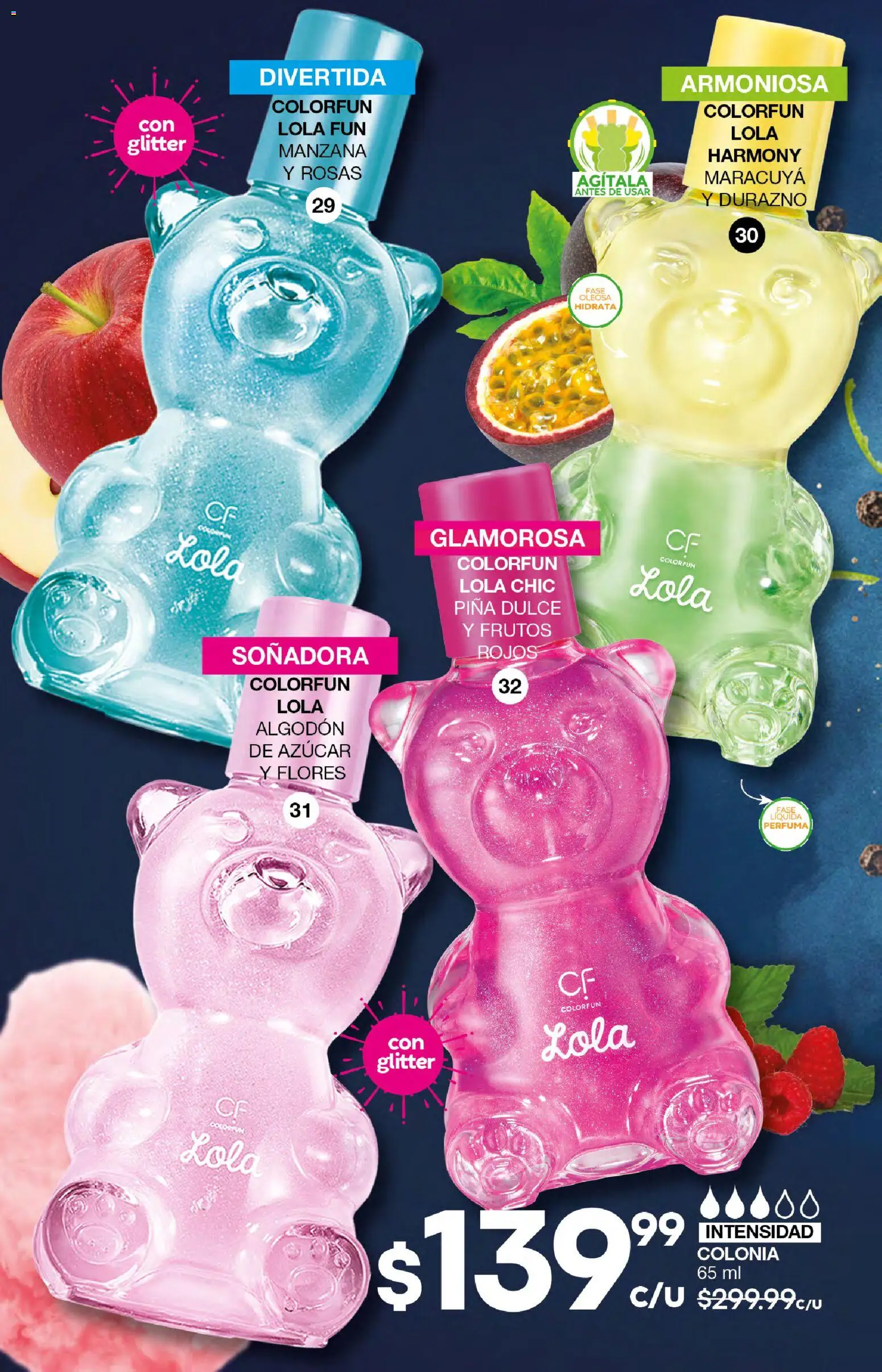 Vista previa las ofertas de la tienda Fuller - Campaña 23 2026 desde el 18/02/2026 - Flores, Manzana, Dulce, Azúcar, Durazno, Piña, Algodón, Glitter