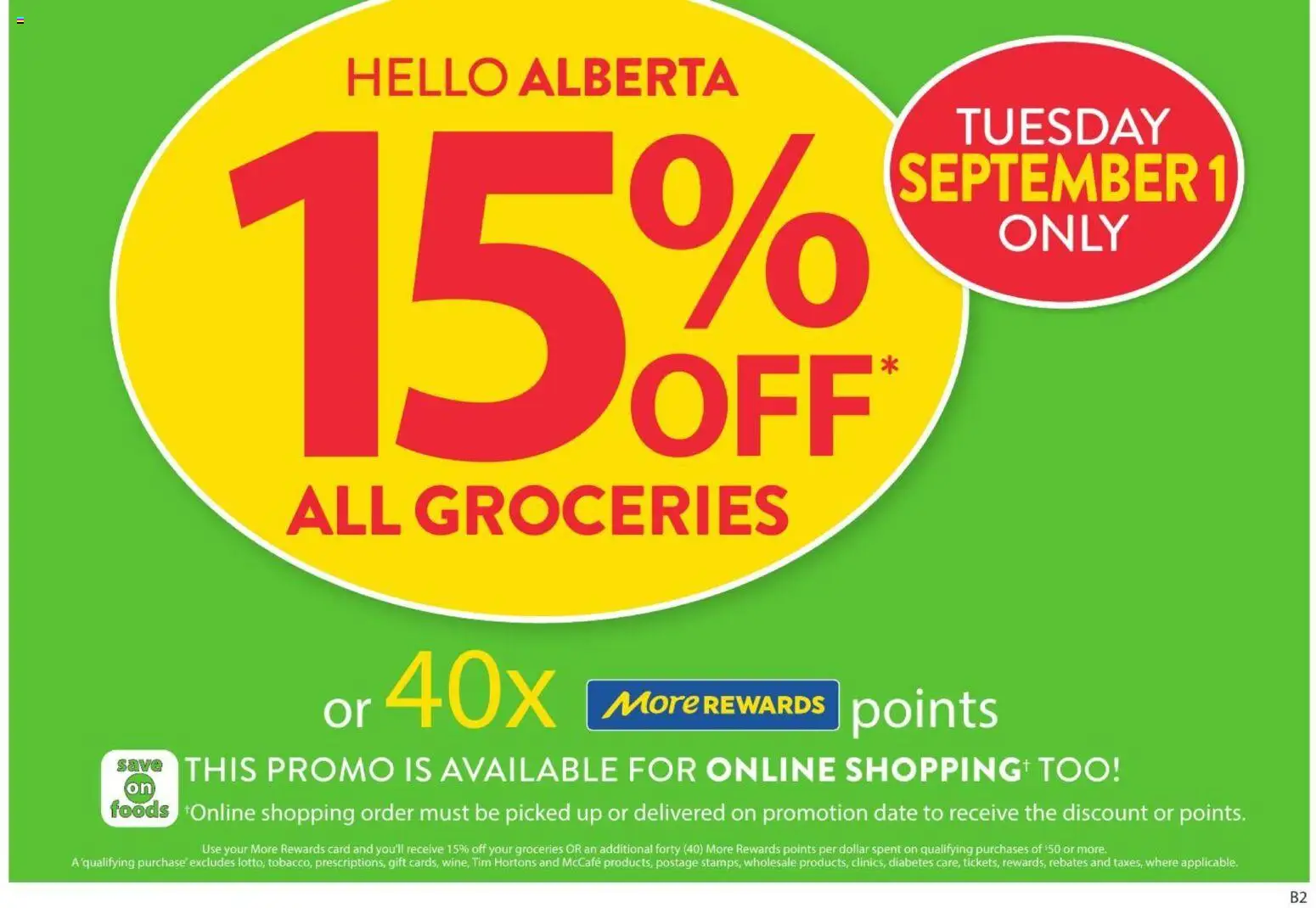 Preview of leaflet Save on foods weekly flyer / circulaire from shop Save on foods is valid from Aug 27, 2026