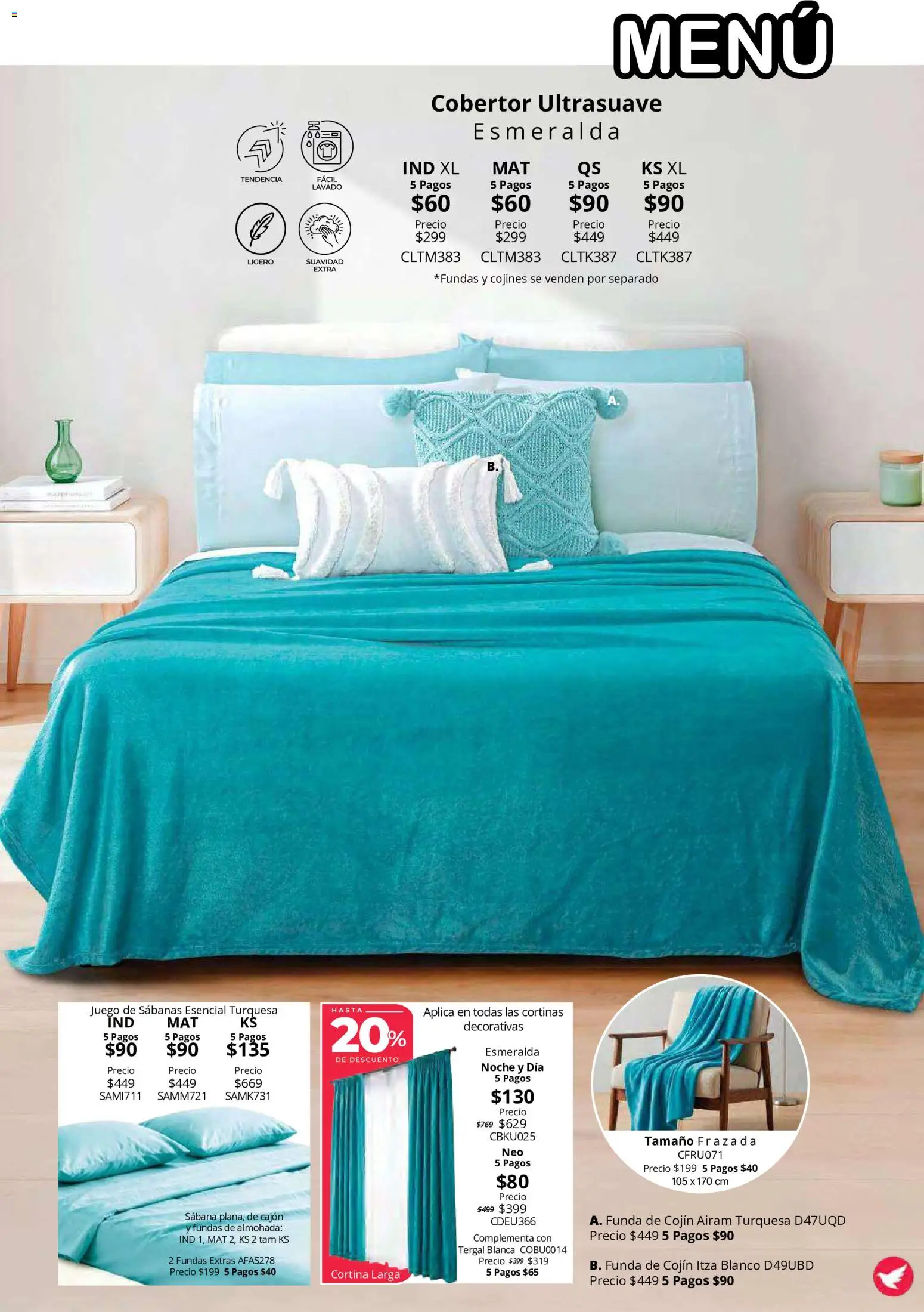 Vista previa las ofertas de la tienda Colchas Concord - Colchas Concord catálogo Colección Cobertor Calor de Hogar desde el 15/10/2026 