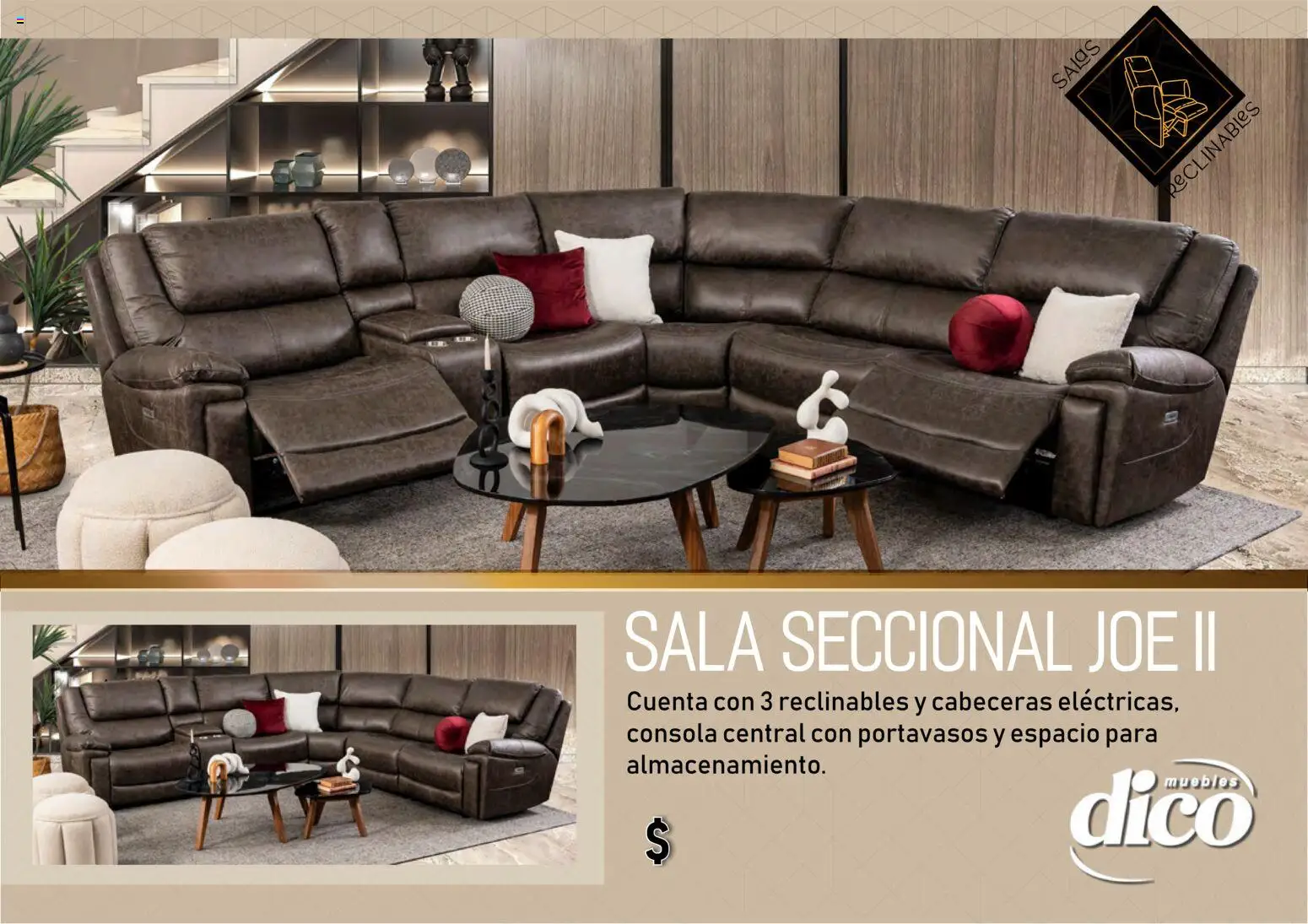 Vista previa las ofertas de la tienda Muebles Dico - Muebles Dico catálogo Salas reclinables desde el 27/03/2026 - Sala