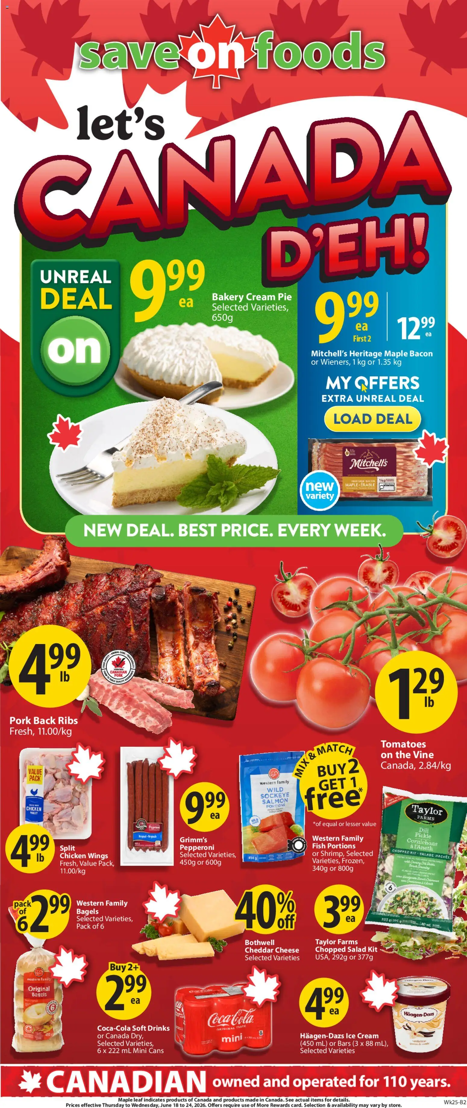 Preview of leaflet Save on foods flyer - AB from shop Save on foods is valid from Jun 18, 2026