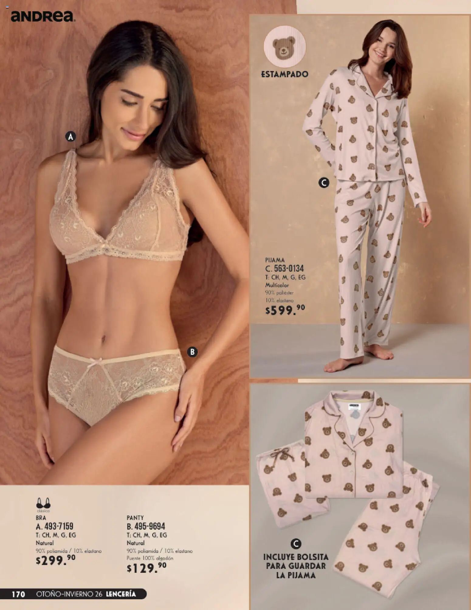 Vista previa las ofertas de la tienda Andrea - Andrea catálogo Lencería & vestir interior desde el 23/08/2026 