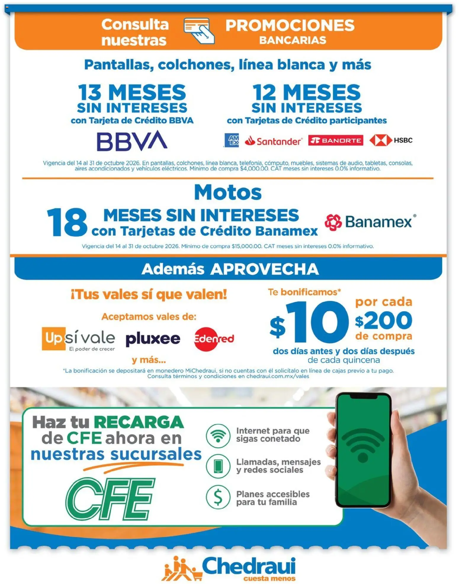 Vista previa las ofertas de la tienda Chedraui - Chedraui folleto Nuestras marcas propias calidad y variedad que cuesta menos desde el 14/10/2026 