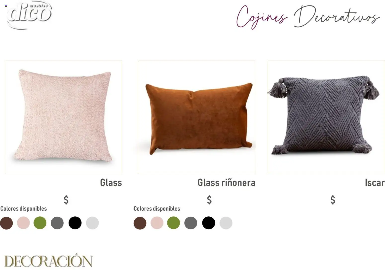 Vista previa las ofertas de la tienda Muebles Dico - Catálogo Decoración desde el 09/12/2025 
