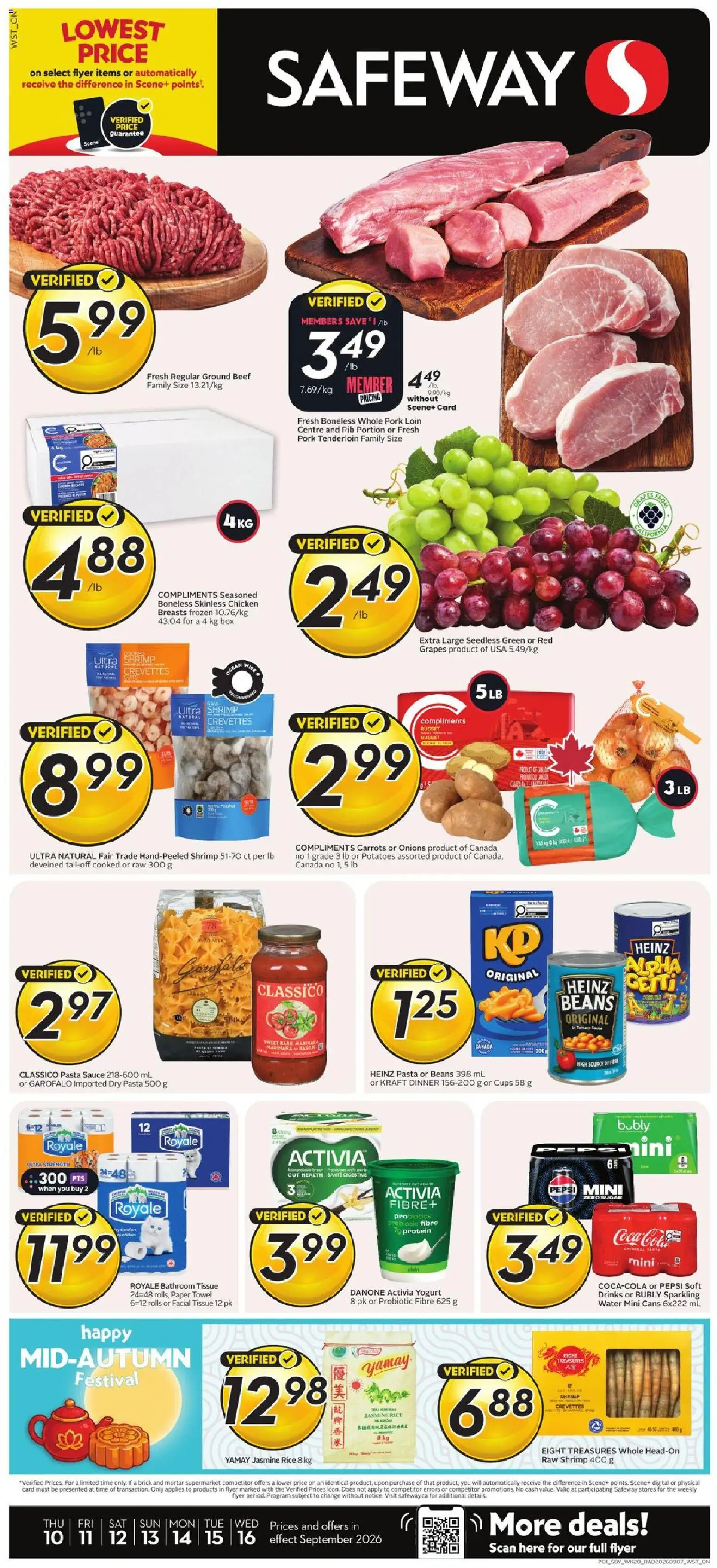 Preview of leaflet Safeway weekly flyer / circulaire from shop Safeway is valid from Sep 10, 2026