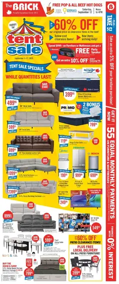Preview of leaflet The Brick weekly flyer / circulaire from shop The Brick is valid from Sep 03, 2026