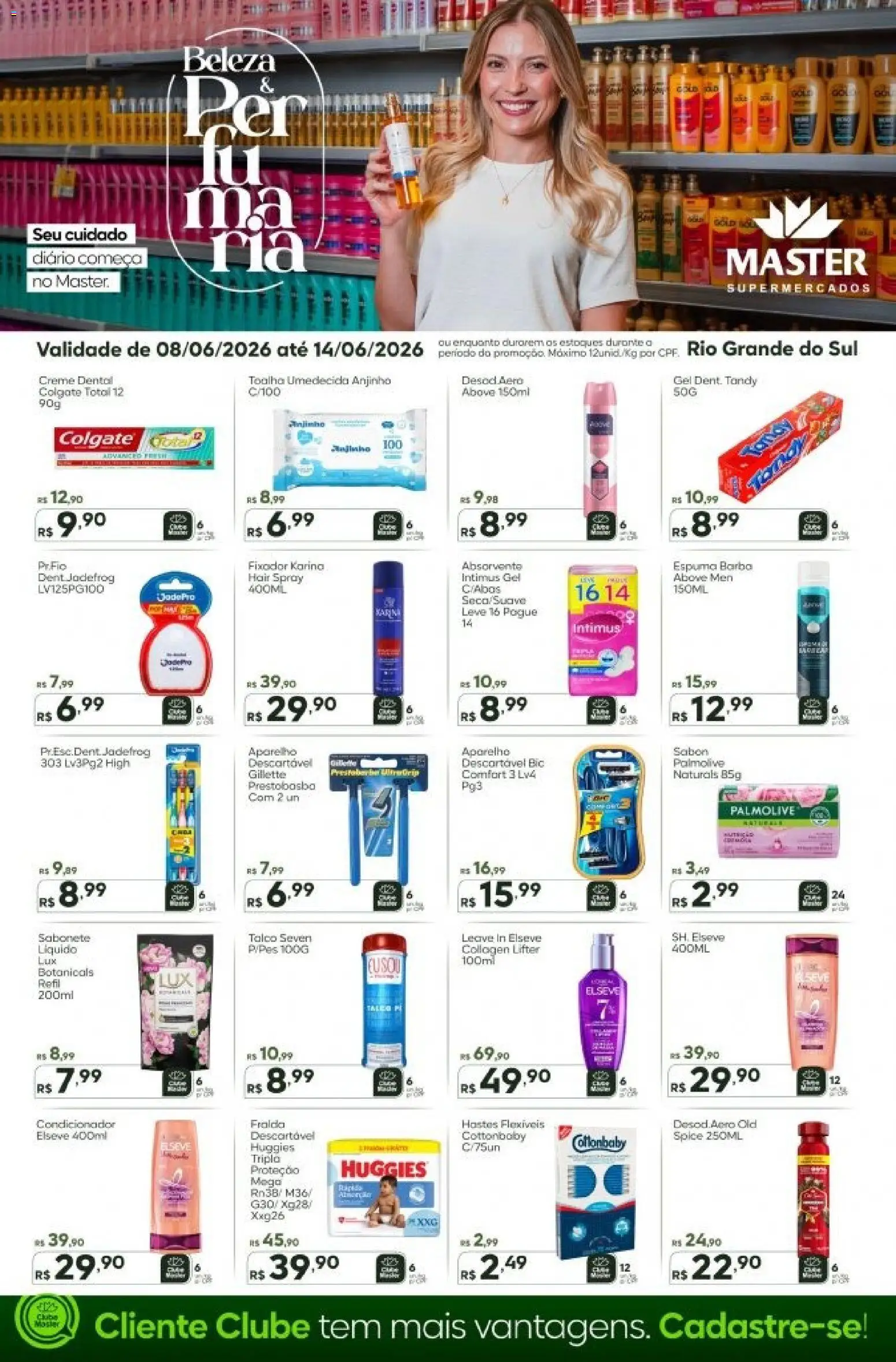 Pré-Visualização do folheto "Master ofertas Perfumaria" da loja Master válido a partir de 08/06/2026