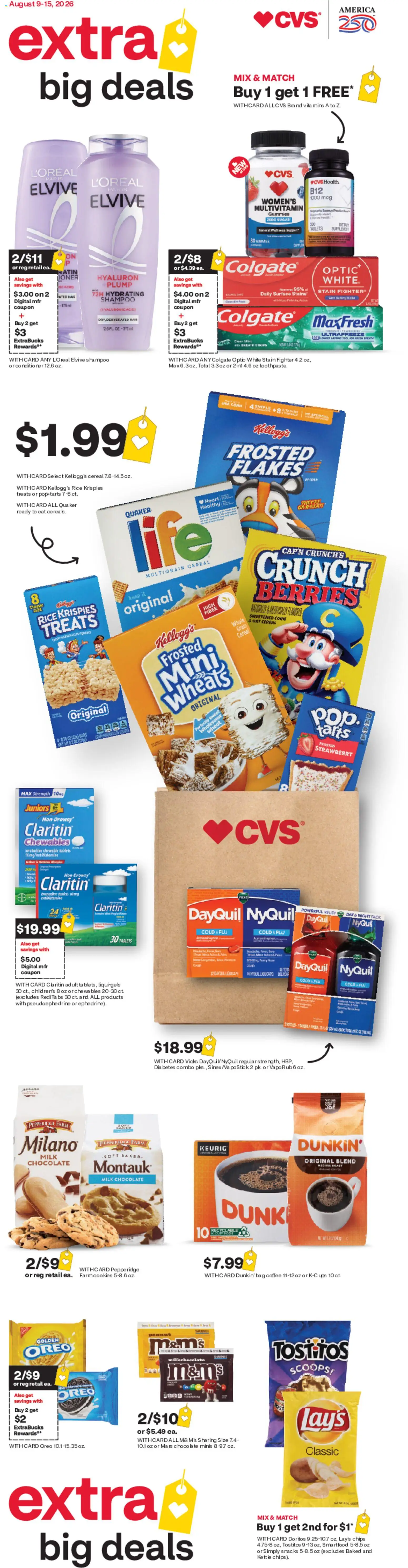 Ad Preview of CVS Pharmacy CVS Pharmacy Weekly Ad from 08/09/2026