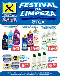 Pré-Visualização do folheto "X Supermercados ofertas da Limpeza" da loja X Supermercados válido a partir de 30/04/2026