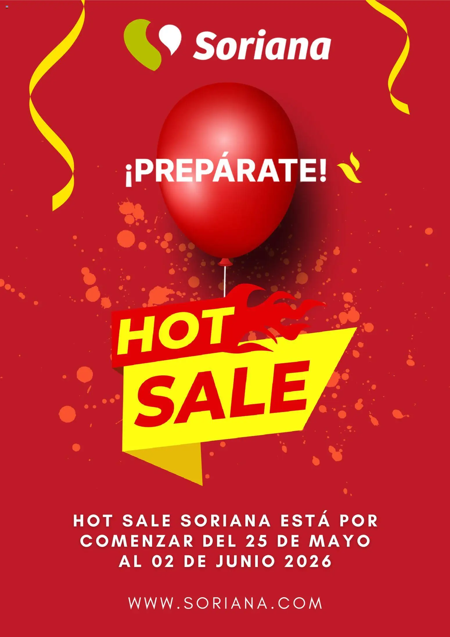 Vista previa las ofertas de la tienda Soriana - Soriana Hot Sale aviso desde el 12/05/2026 