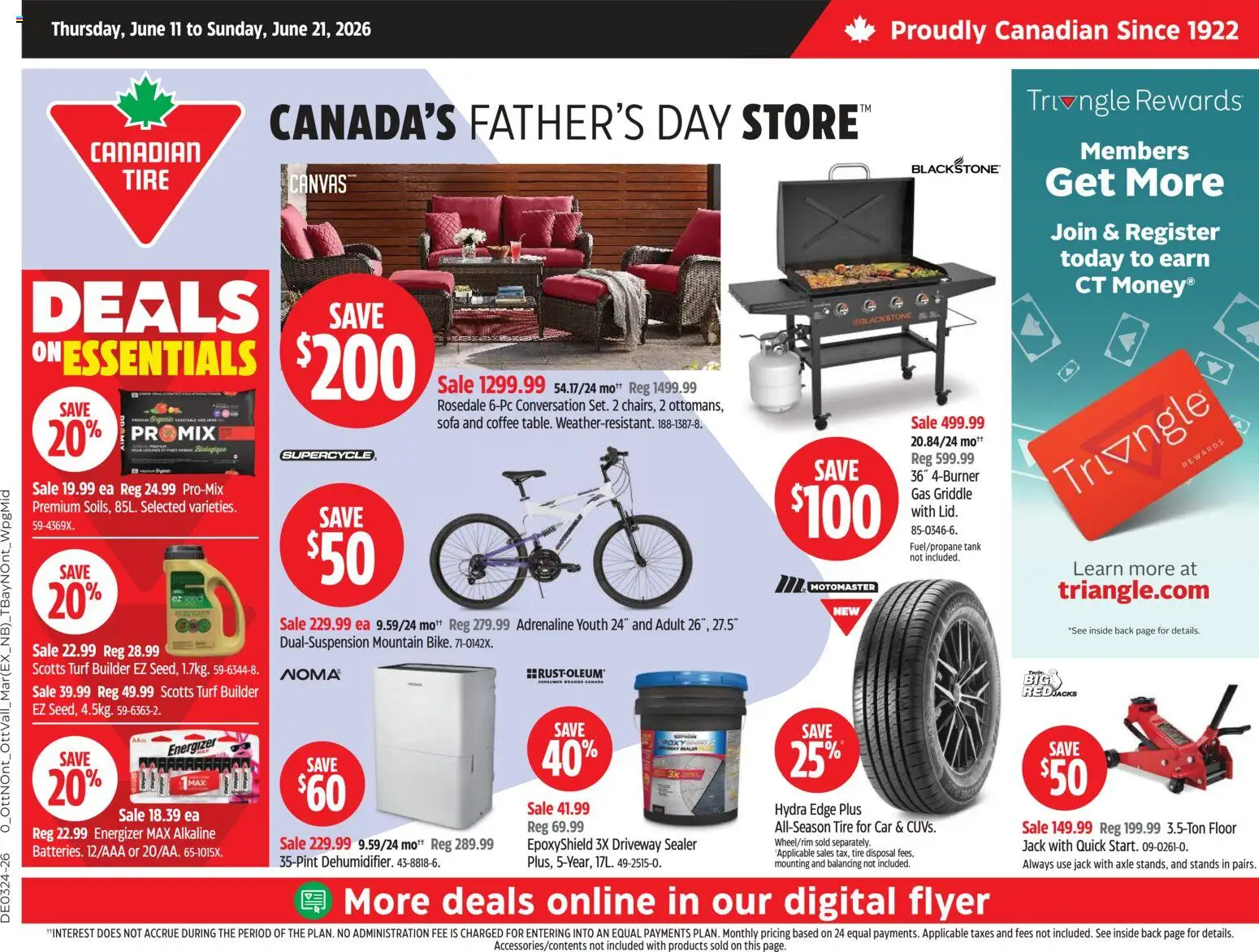 Preview of leaflet Canadian Tire weekly flyer from shop Canadian Tire is valid from Jun 11, 2026