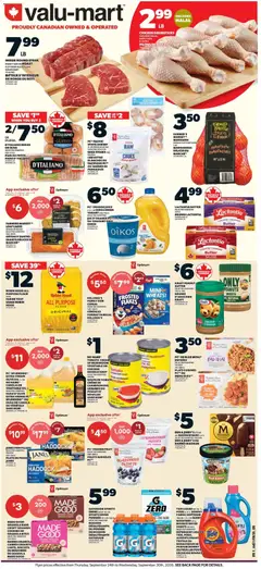 Un aperçu du dépliant Valu Mart weekly flyer du magasin Valu Mart est valide à partir 24 sept. 2026