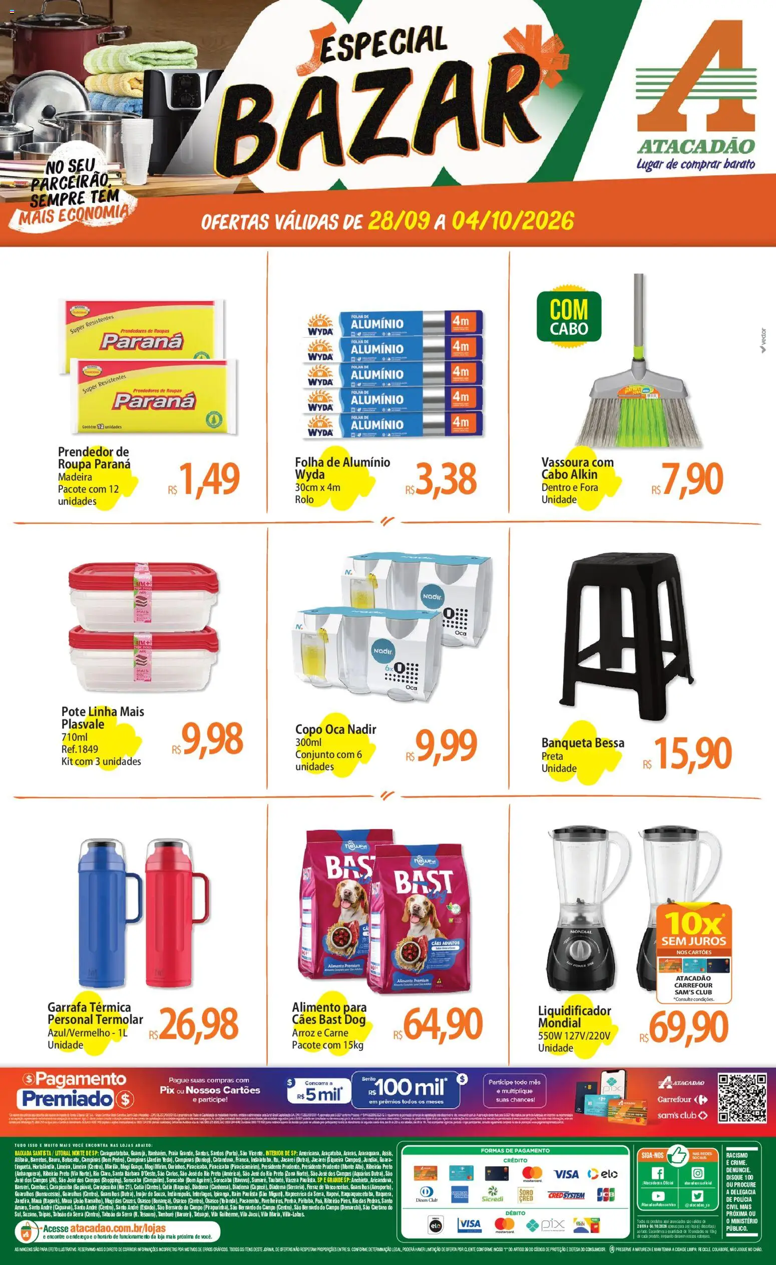 Pré-Visualização do folheto "Atacadão ofertas - SP" da loja Atacadão válido a partir de 28/09/2026