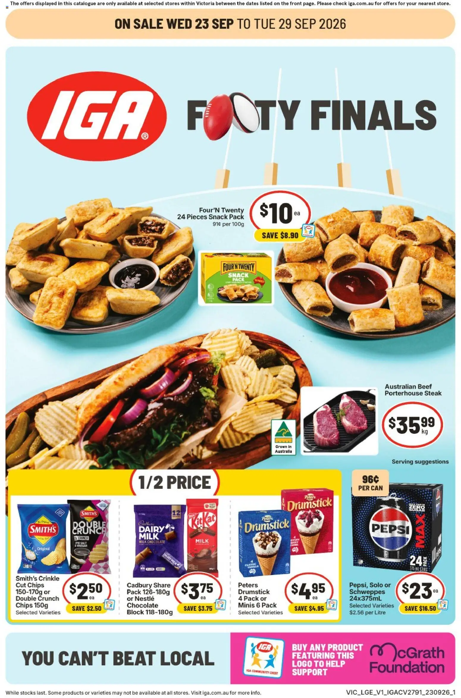 Preview of catalogue IGA catalogue Brunswick from shop IGA valid 23/09/2026