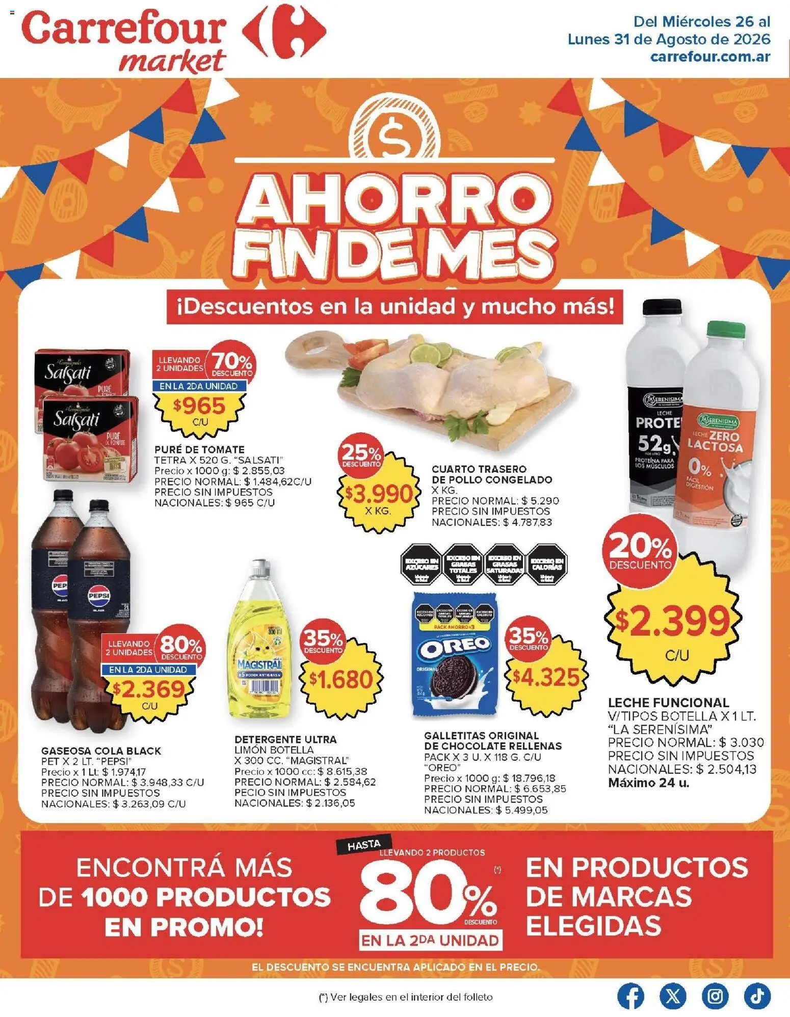 Vista previa del folleto de la tienda Carrefour Market válido desde el 26/08/2026 