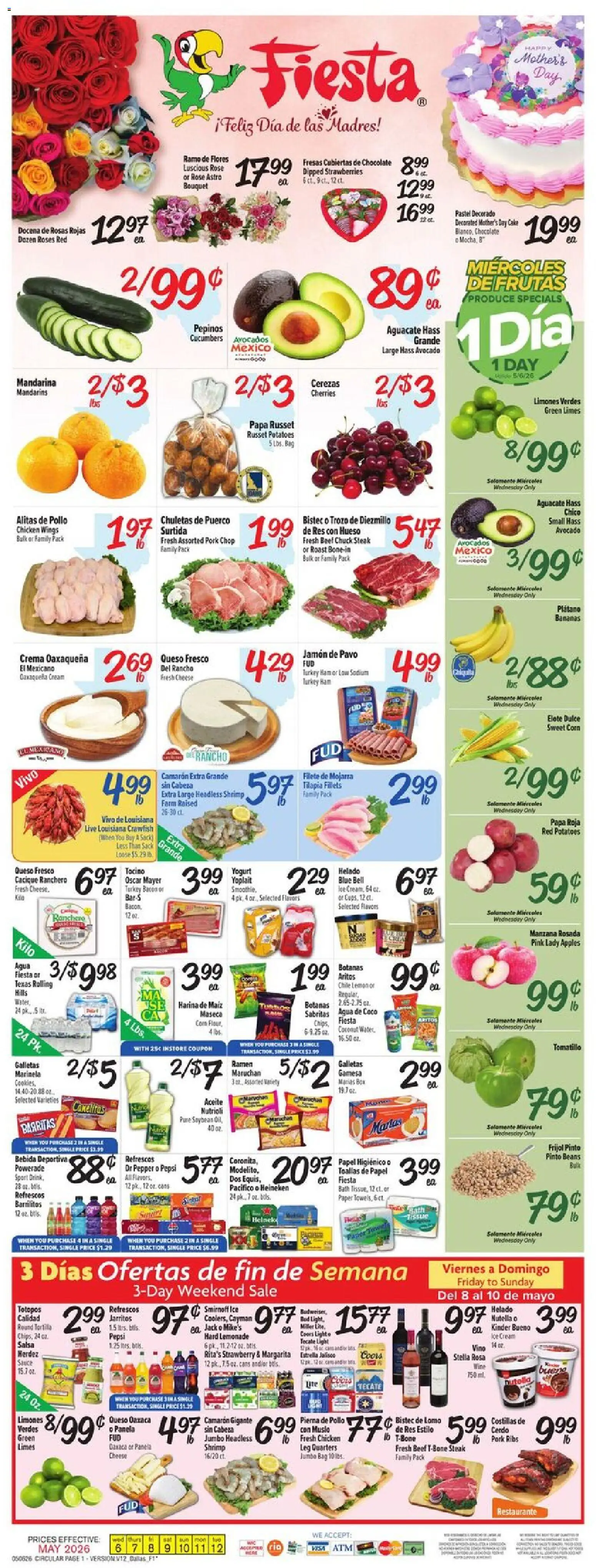 Ad Preview of Fiesta Mart Fiesta Mart Weekly Ad from 05/06/2026