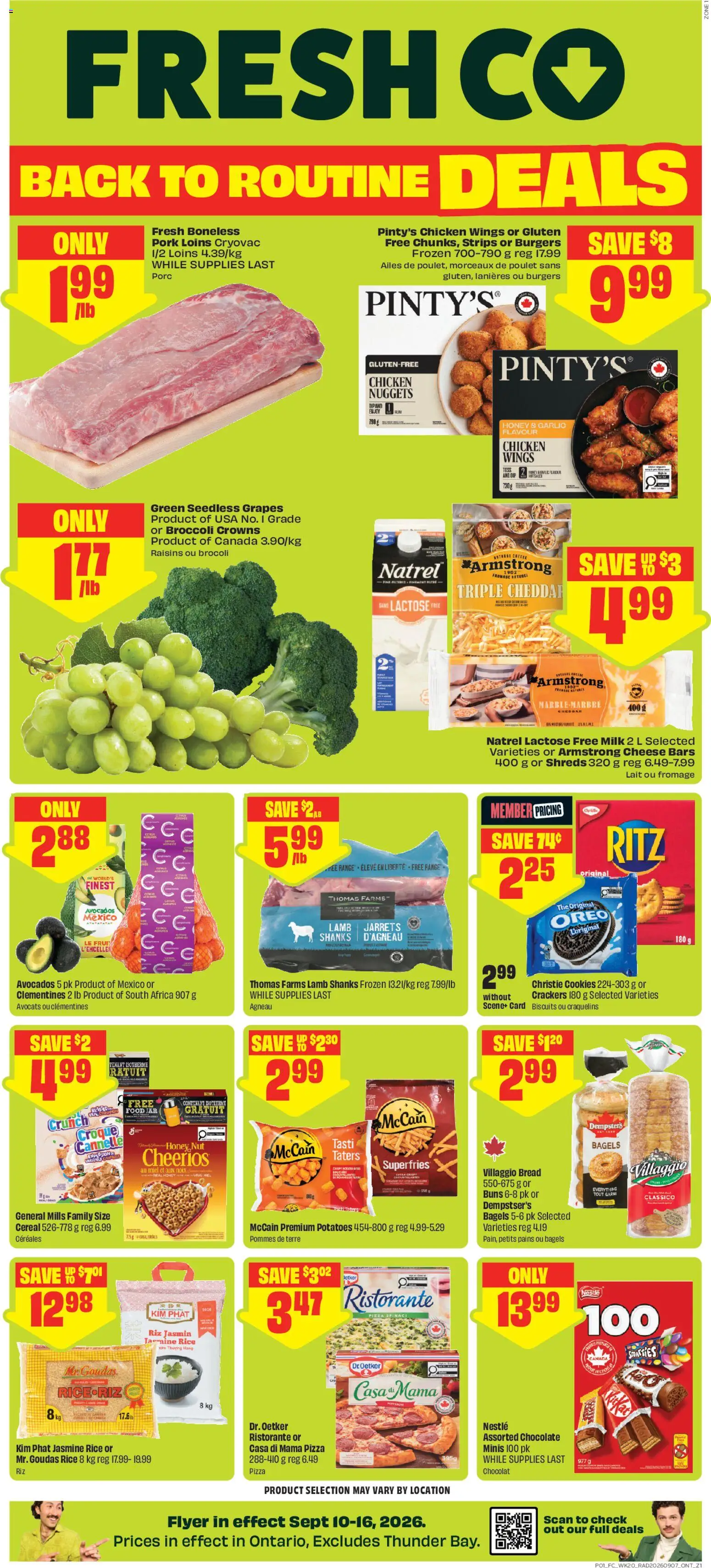 Preview of leaflet FreshCo weekly flyer / circulaire from shop FreshCo is valid from Sep 10, 2026