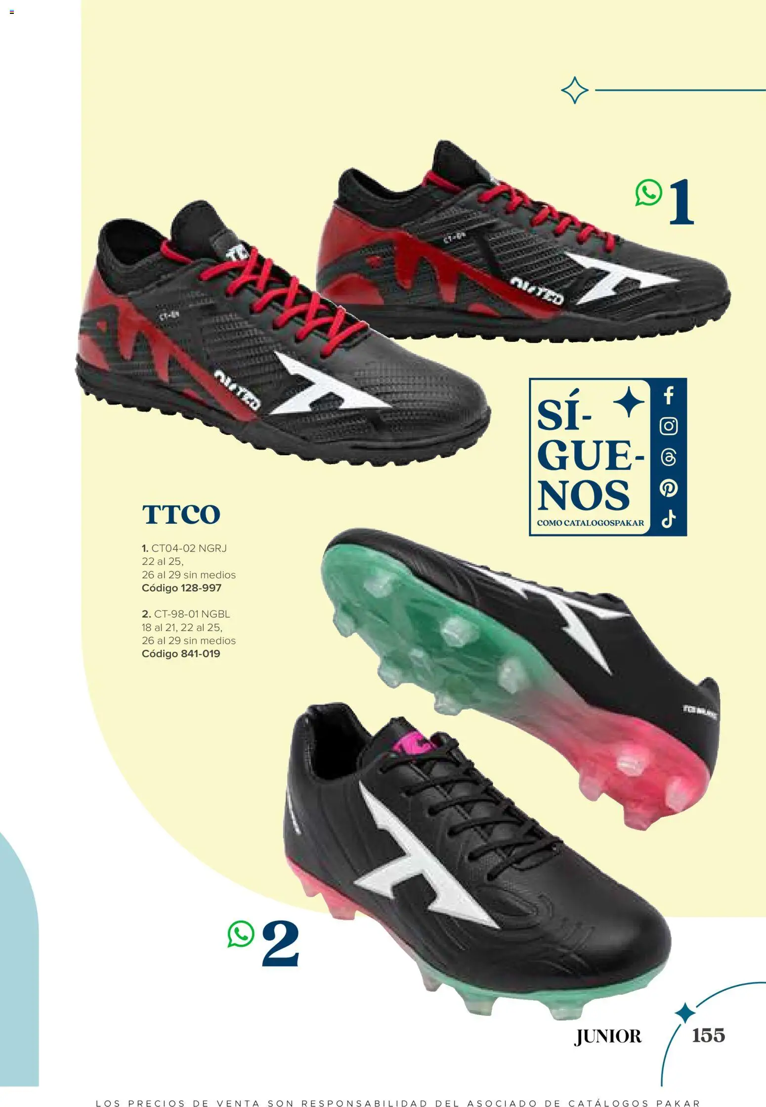 Vista previa las ofertas de la tienda SC Pakar - SC Pakar catálogo Junior desde el 31/07/2026 