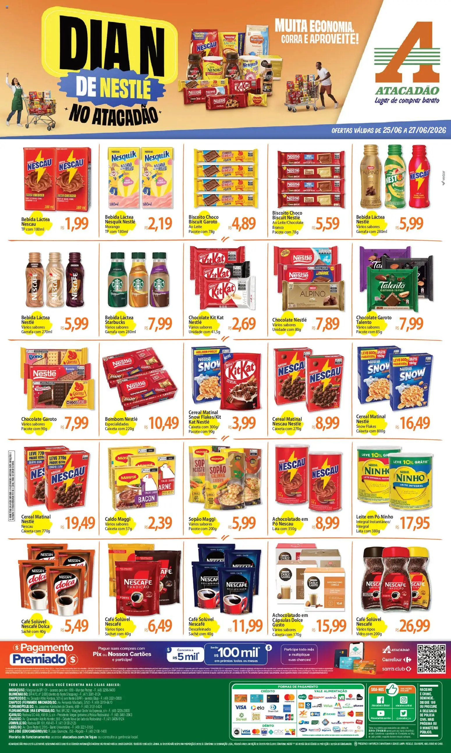 Pré-Visualização do folheto "Atacadão ofertas - SC" da loja Atacadão válido a partir de 25/06/2026