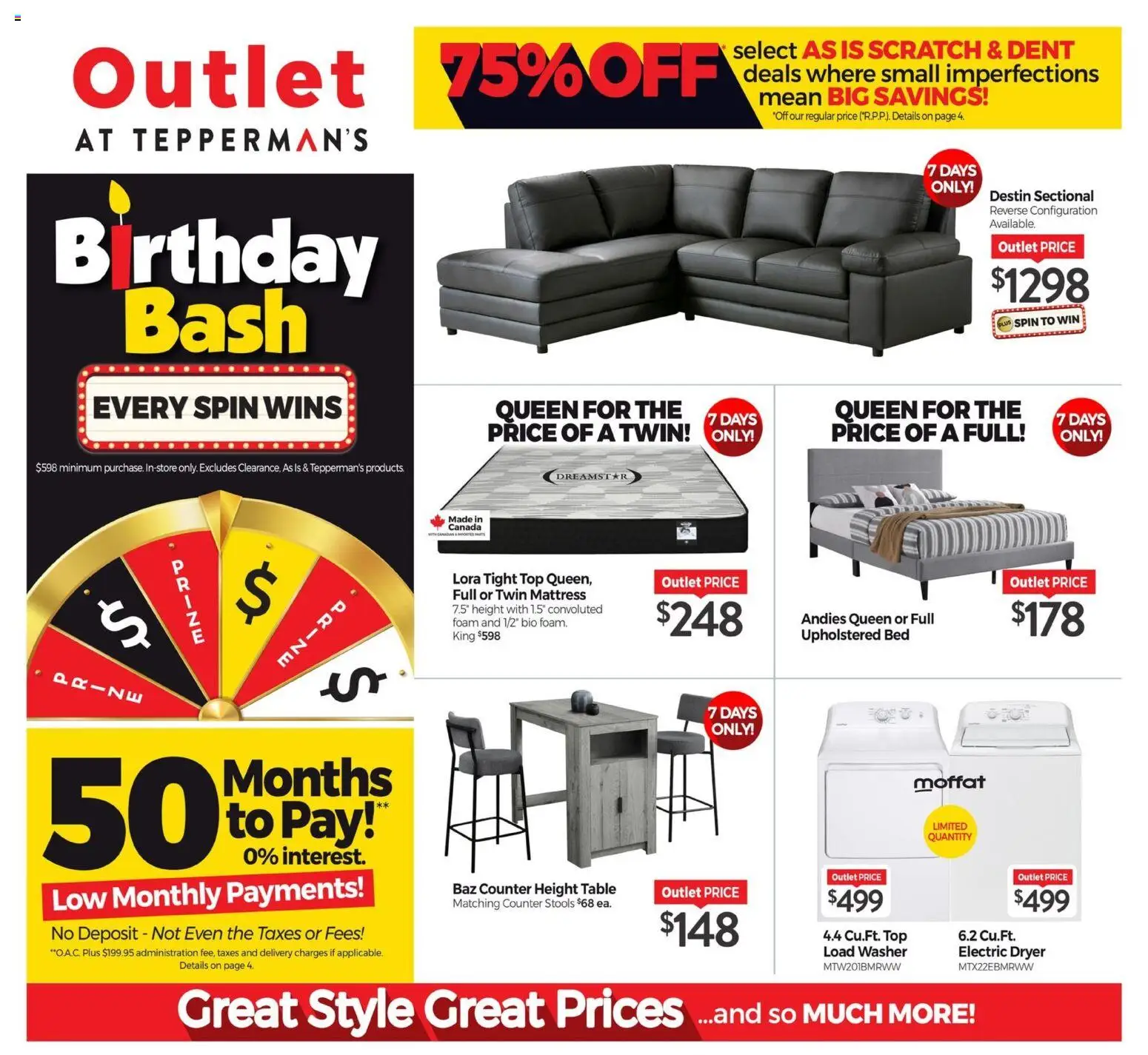 Preview of leaflet Tepperman's outlet from shop Tepperman's is valid from Jun 05, 2026