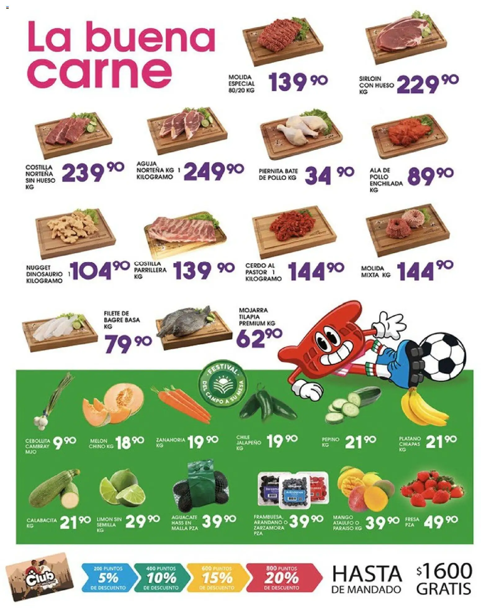 Vista previa las ofertas de la tienda Alsuper - Alsuper folleto desde el 12/06/2026 - Limón, Mesa, Cerdo, Pepino, Carne molida, Filete, Melón, Malla