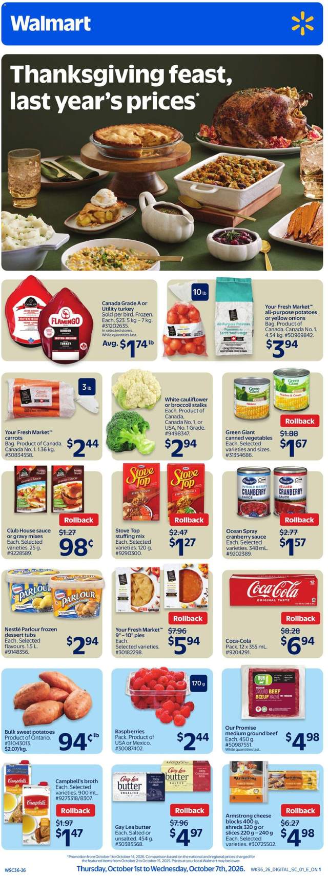New Walmart flyer from Oct 01