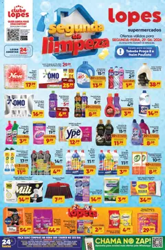 Pré-Visualização do folheto "Lopes Supermercados - Ofertas da semana" da loja Lopes Supermercados válido a partir de 29/06/2026